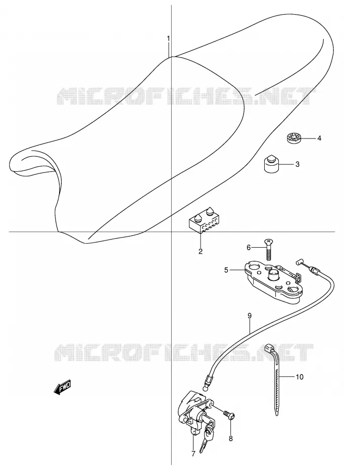 SELLE Suzuki MOTO 600 BANDIT 2002  GSF600K2(E2)