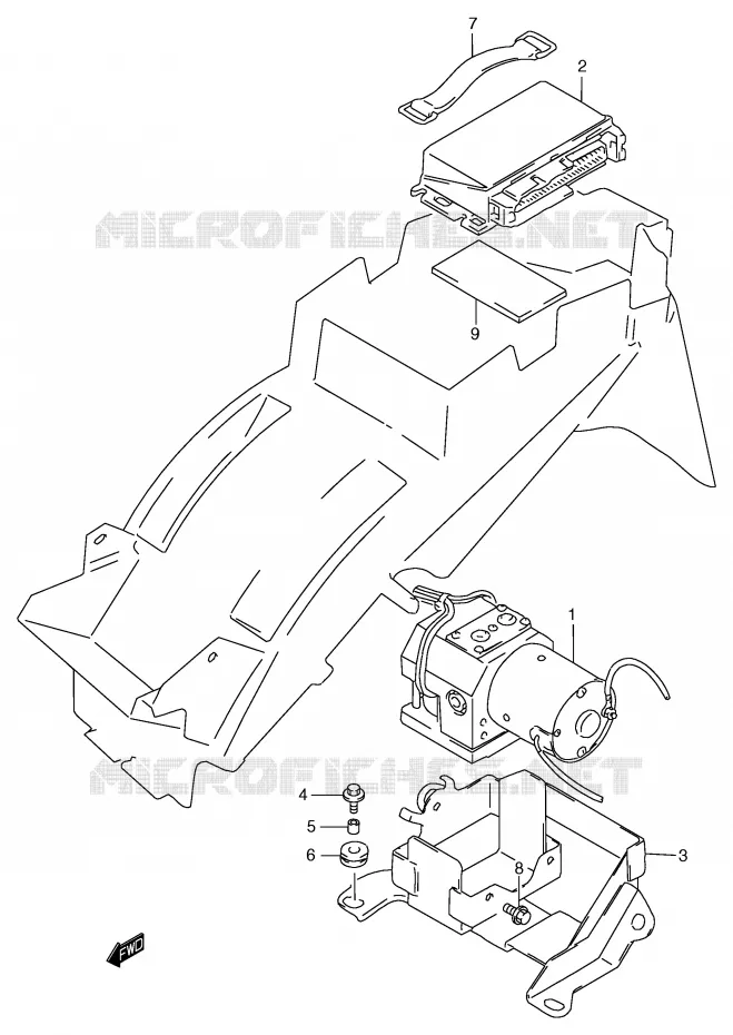 SYSTÈME ABS (GSF1200SAV/SAW/SAX/SAY) Suzuki MOTO 1200 BANDIT 2000  GSF1200Y(E2)