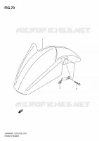 GARDE BOUE AVANT (GSX650FL1 E3) pour Suzuki GSX-F 650 2011