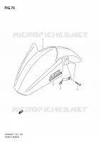 GARDE BOUE AVANT (GSX650FUAL1 E21) pour Suzuki GSX-F 650 2011