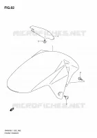 GARDE BOUE AVANT (SV650SL1 E24) pour Suzuki SV 650 2011