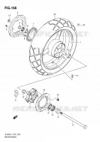 ROUE ARRIERE (DL650AUEL1 E19) pour Suzuki V-STROM 650 2011