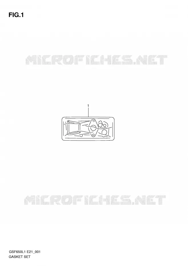 KIT JOINTS Suzuki MOTO 650 BANDIT 2011  GSF650UL1(E21)