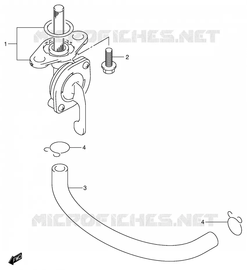 ROBINET D'ESSENCE Suzuki MOTO 125 RM 2001  RM125K1(E2)