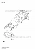 GARDE BOUE ARRIERE (GSX650FL1 E28) pour Suzuki GSX-F 650 2011