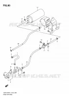 SYSTÈME DE RECYCLAGE VAPEURS CARBURANT (GSX1300RL1 E14) pour Suzuki HAYABUSA 1300 2011