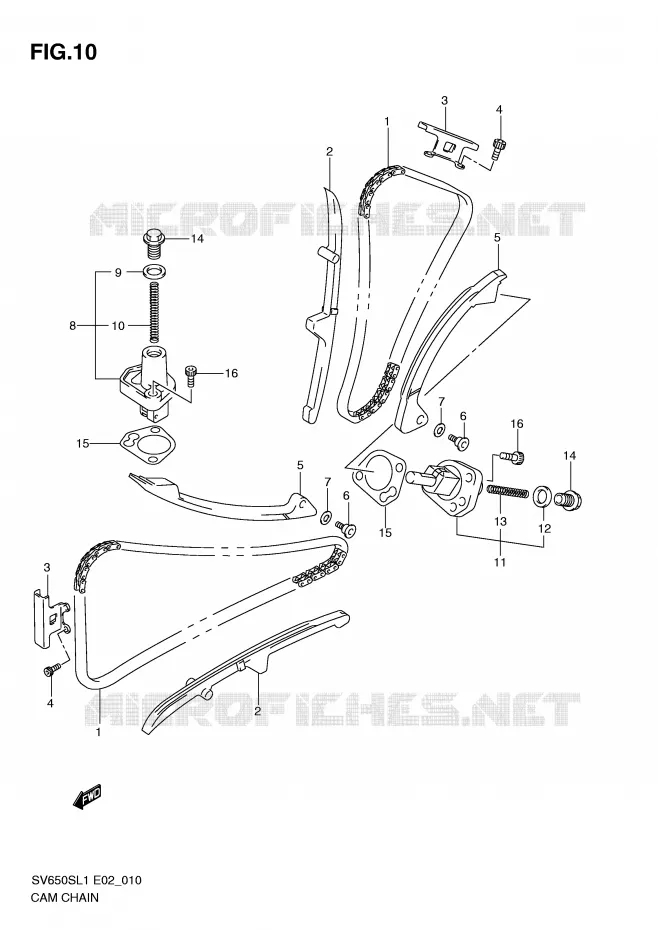 DISTRIBUTION Suzuki MOTO 650 SV 2011  SV650SAL1(E2)
