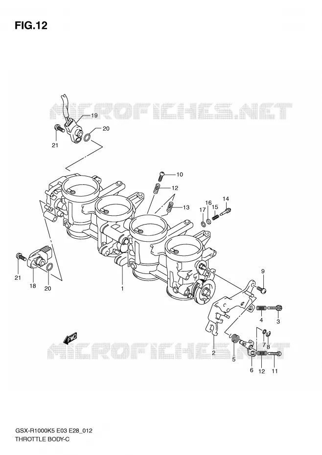 ENSEMBLE INJECTION Suzuki MOTO 1000 GSX-R 2005  GSX-R1000 K5 (E33)