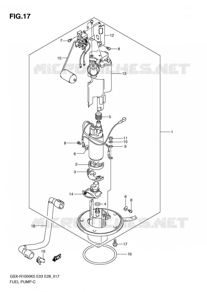 POMPE A ESSENCE Suzuki MOTO 1000 GSX-R 2006  GSX-R1000 K6 (E03)