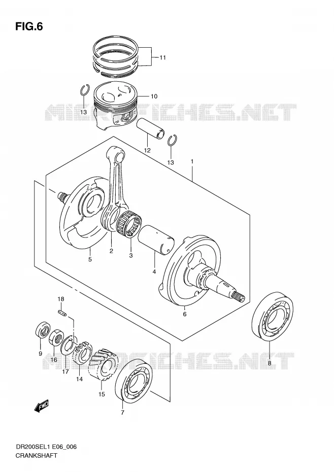 VILEBREQUIN Suzuki MOTO 200 DR 2011  DR200SEL1(E6)