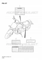 ETIQUETTE (VZR1800L1 E3) pour Suzuki INTRUDER 1800 2011