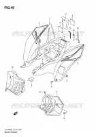 GARDE BOUE ARRIERE (LT Z400L1 E19) pour Suzuki QUADSPORT 400 2011