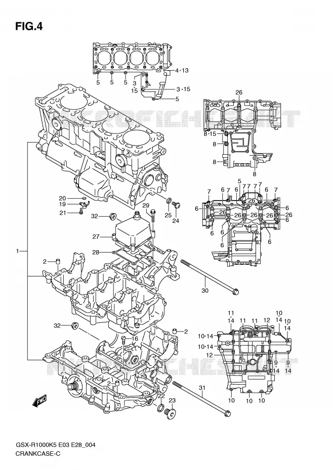CARTER Suzuki MOTO 1000 GSX-R 2006  GSX-R1000 K6 (E03)