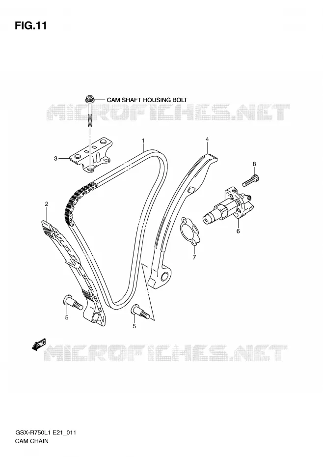 DISTRIBUTION Suzuki MOTO 750 GSX-R 2012  GSX-R750UFL1(E21)