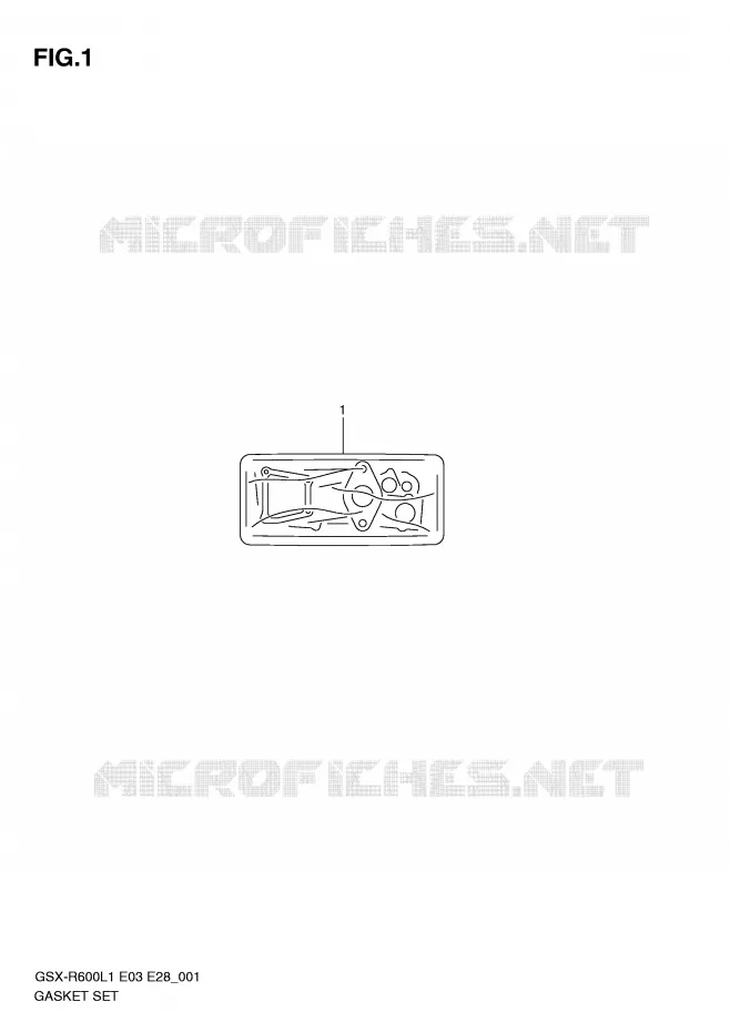 KIT JOINTS Suzuki MOTO 600 GSX-R 2011  GSX-R600L1(E3)
