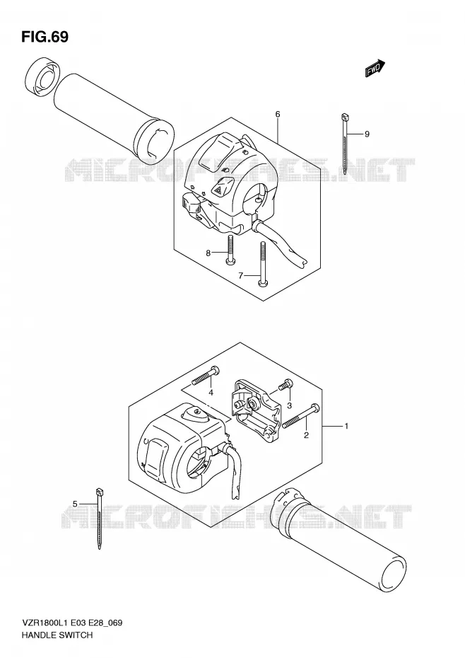 COMMODOS (VZR1800ZL1 E3) Suzuki MOTO 1800 INTRUDER 2011  VZR1800L1(E3)