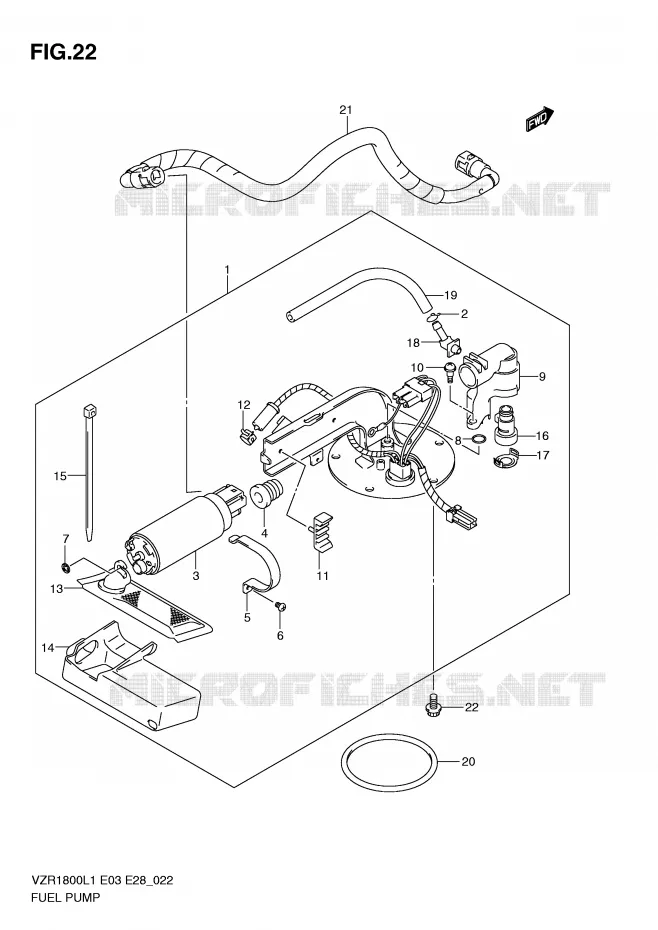 POMPE A ESSENCE Suzuki MOTO 1800 INTRUDER 2011  VZR1800L1(E3)