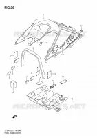 COUVRE RESERVOIR (LT Z400ZL2 E19) pour Suzuki QUADSPORT 400 2012