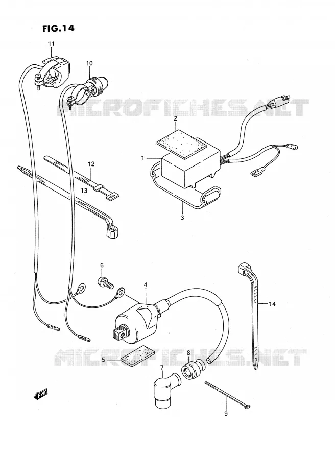 BOITIER CDI - BOBINE Suzuki MOTO 80 RM 1995  RM80S(E24)