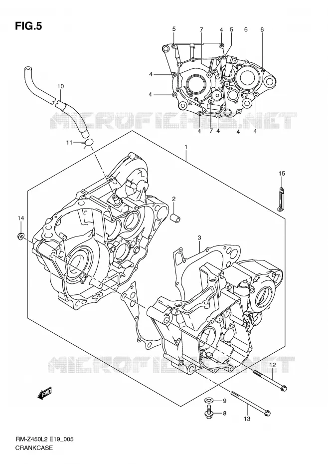 CARTER Suzuki MOTO 450 RM-Z 2012  RM-Z450L2(E19)