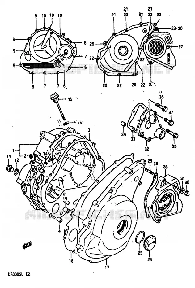 CARTER Suzuki MOTO 800 DR 1990  DR800SL(L)