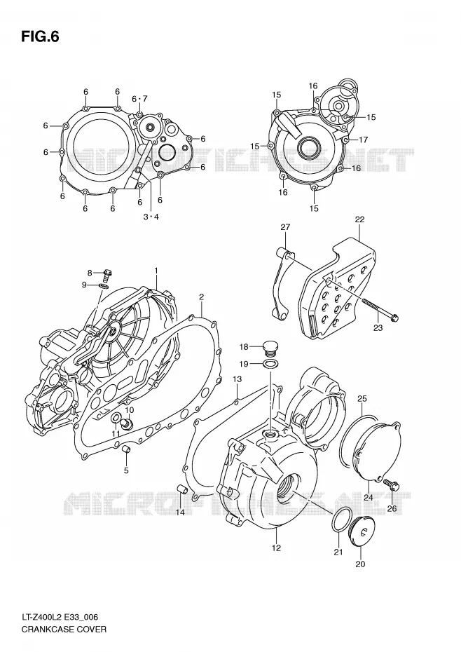 CARTER Suzuki QUAD 400 QUADSPORT 2012  LT-Z400L2(E33)