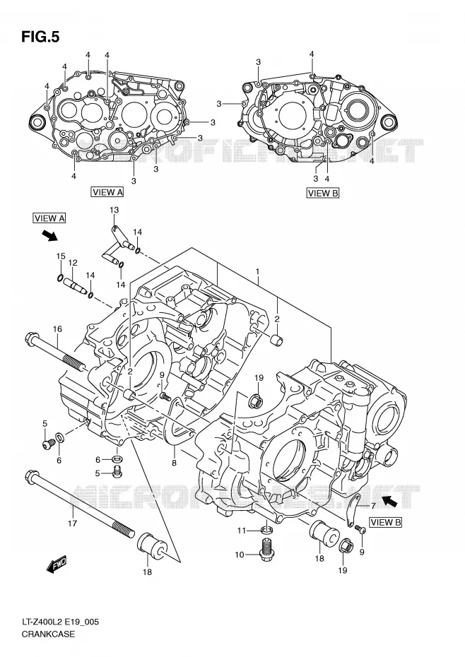 CARTER Suzuki QUAD 400 QUADSPORT 2015  LT-Z400L2(E19)
