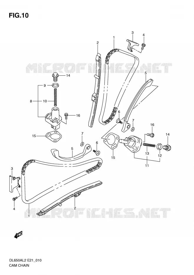 DISTRIBUTION Suzuki MOTO 650 V-STROM 2012  DL650AUEL2(E21)
