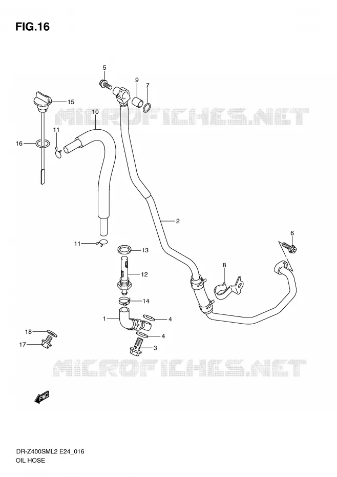 DURITE D'HUILE Suzuki MOTO 400 DR-Z 2012  DR-Z400SML2(E24)