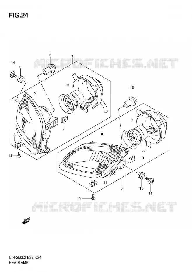 PHARE Suzuki QUAD 250 OZARK 2012  LT-F250L2(E33)