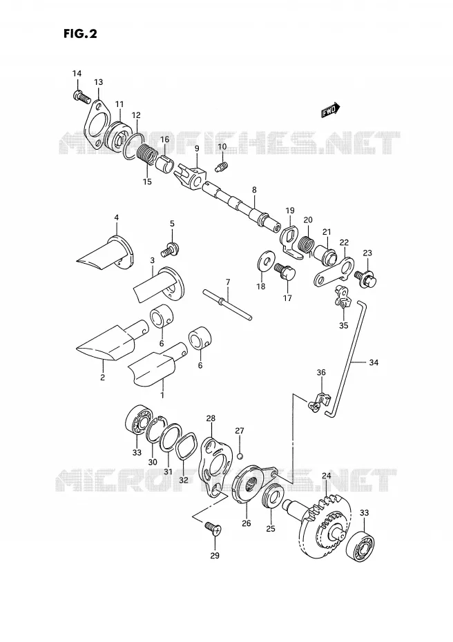 VALVE D'ECHAPPEMENT Suzuki MOTO 250 RM 1994  RM250R(E3)