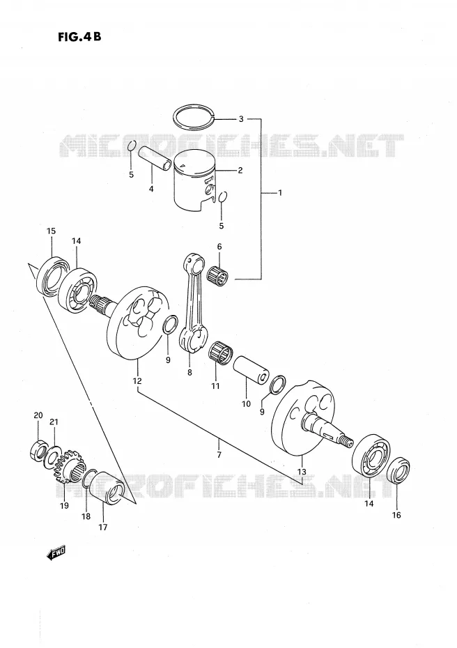 VILEBREQUIN (MODELE L) Suzuki MOTO 80 RM 1986  RM80G(E24)