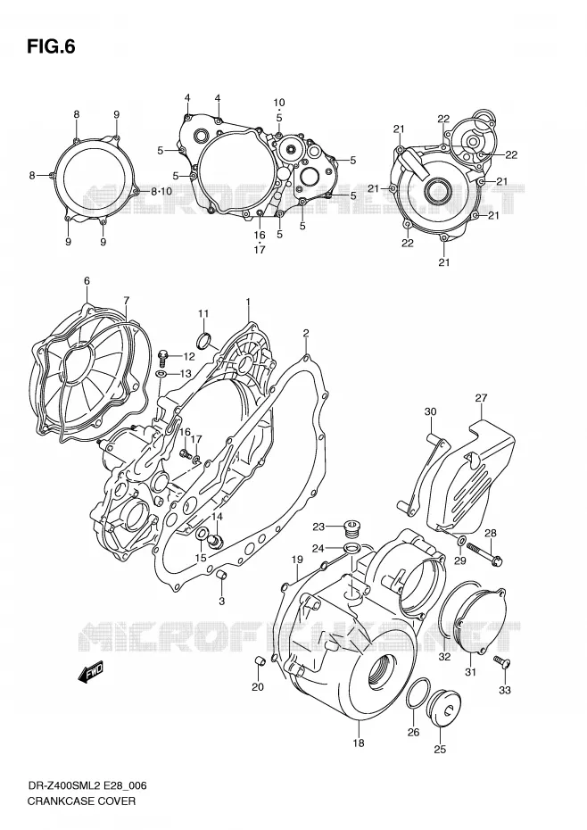 CARTER Suzuki MOTO 400 DR-Z 2012  DR-Z400SML2(E28)