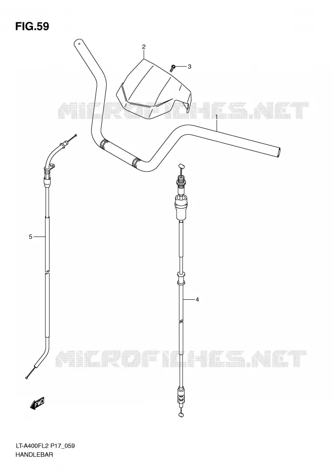 GUIDON Suzuki QUAD 400 KINGQUAD 2012  LT-A400L2(P17)