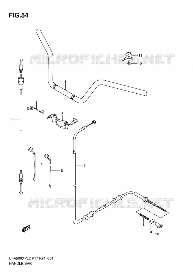 GUIDON Suzuki QUAD 500 KINGQUAD 2012  LT-A500XPZL2(P17)
