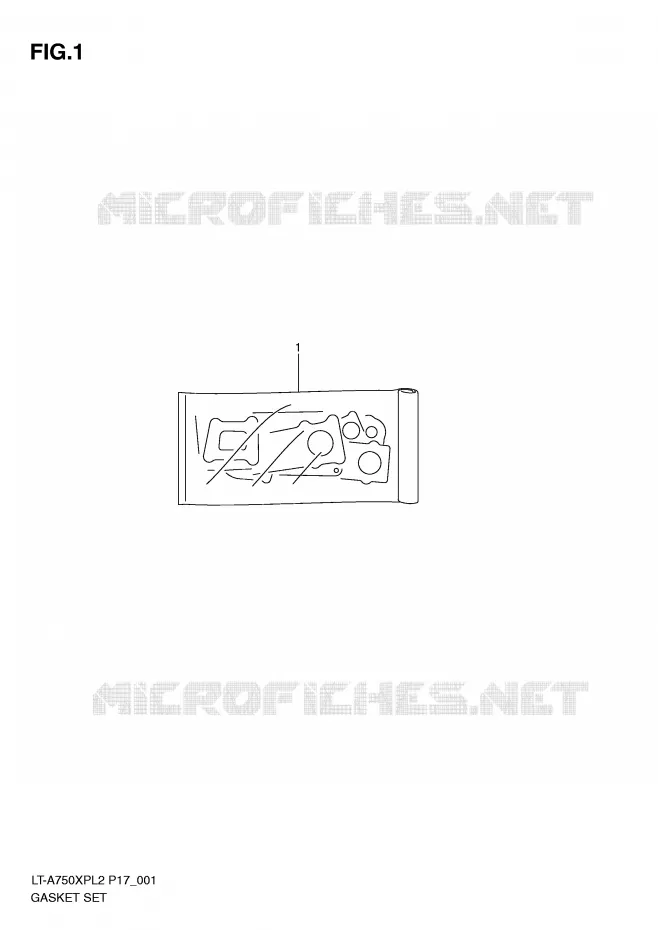 KIT JOINTS Suzuki QUAD 750 KINGQUAD 2012  LT-A750XPZL2(P17)