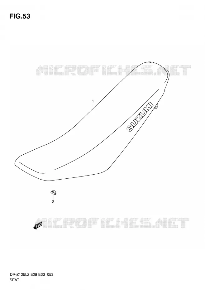 SELLE Suzuki MOTO 125 DR-Z 2012  DR-Z125LL2(E28)