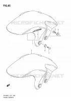 GARDE BOUE AVANT (SFV650AL1 E21) pour Suzuki GLADIUS 650 2011