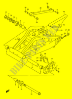BRAS OSCILLANT ARRIERE (MODELE S/T/V/W) pour Suzuki GSX-R 1100 1995