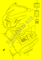 CARENAGES   ETIQUETTES (MODELE N 0UL) pour Suzuki GSX-R 400 1992