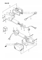 CLIGNOTANTS (MODELE N/P) PARTIE ELECTRIQUE 750 suzuki-moto GSX-R 1992 DP015593