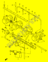SYSTÈME D'INJECTION (MODELE W/X) pour Suzuki GSX-R 750 1996