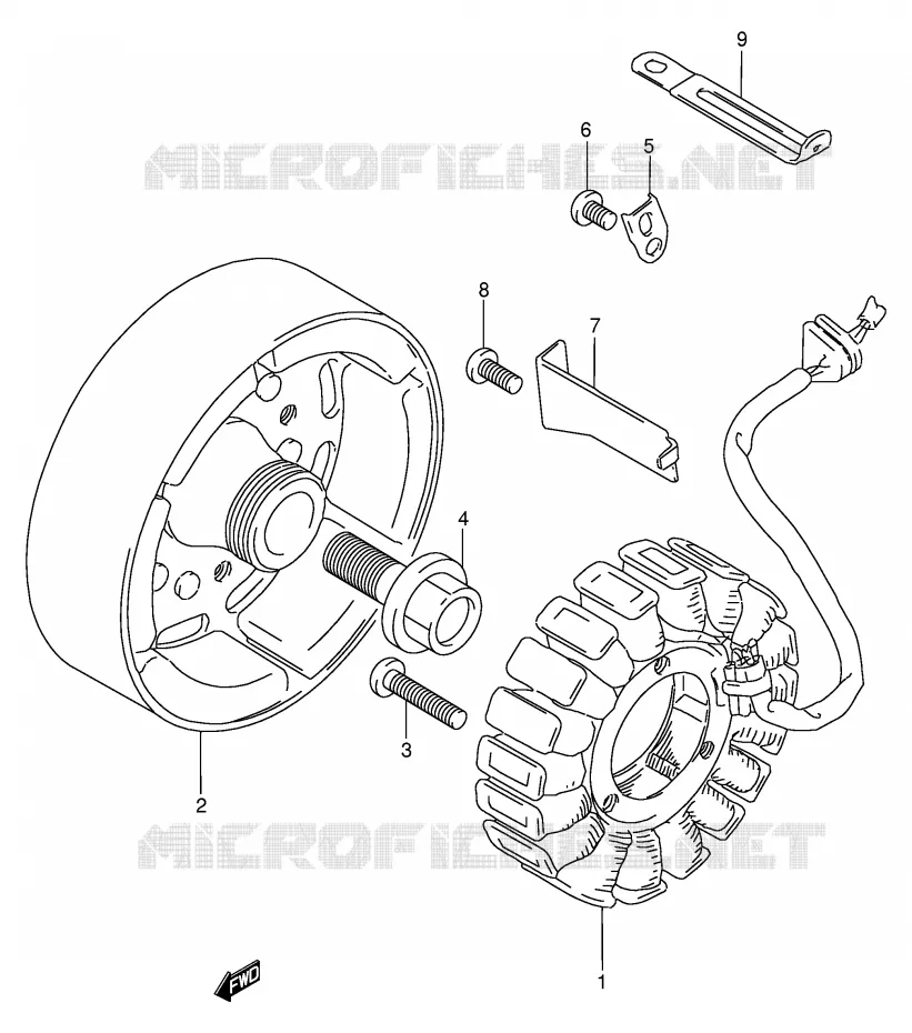 ALTERNATEUR Suzuki MOTO 250 GSX 1994  GSX250FR(E24)