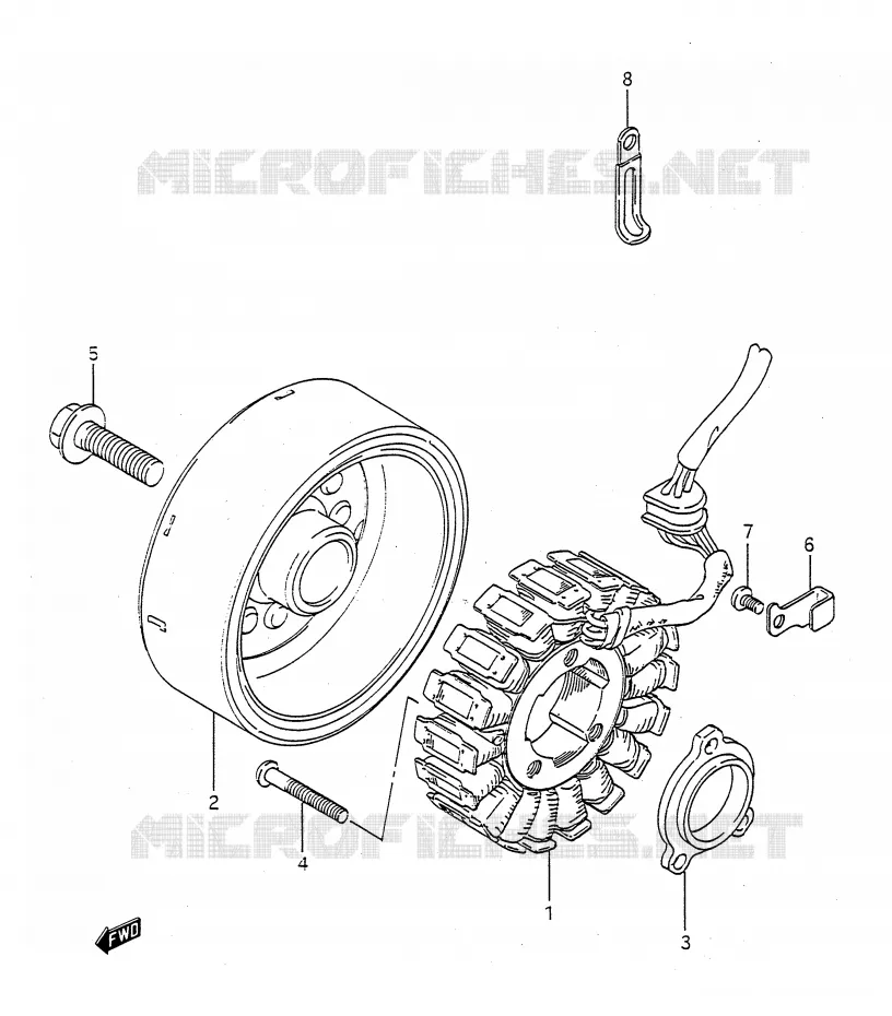 ALTERNATEUR Suzuki MOTO 400 BANDIT-N 1993  GSF400P(E28)