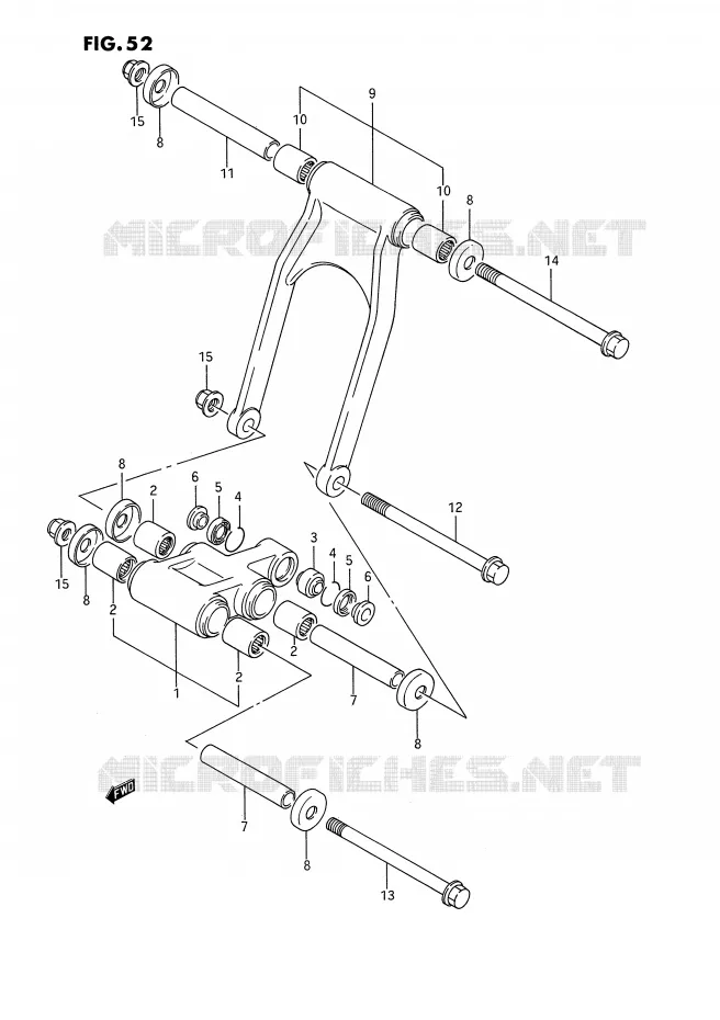 BIELLETTE DE SUSPENSION ARRIERE Suzuki MOTO 1100 GSX-F 1988  GSX1100FJ(E2)