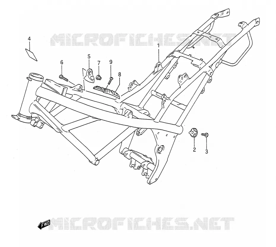 CADRE Suzuki MOTO 400 BANDIT-N 1993  GSF400P(E28)