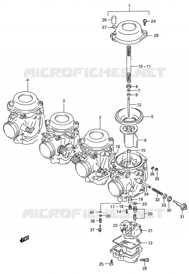 CARBURATEUR Suzuki MOTO 750 GSX-R 1992  GSX-R750WN(E28)