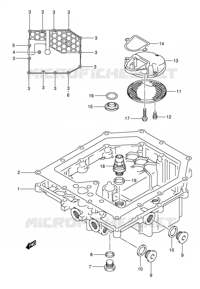 CARTER INFERIEUR Suzuki MOTO 650 BANDIT 2005  GSF650AK5(E2)