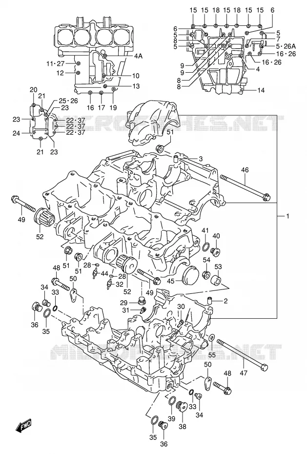 CARTER Suzuki MOTO 1100 GSX-R 1993  GSX-R1100WP(E2)