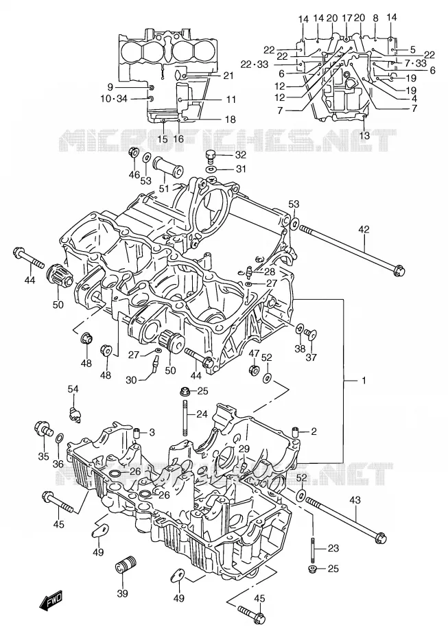 CARTER Suzuki MOTO 1200 BANDIT 1997  GSF1200V(E2)